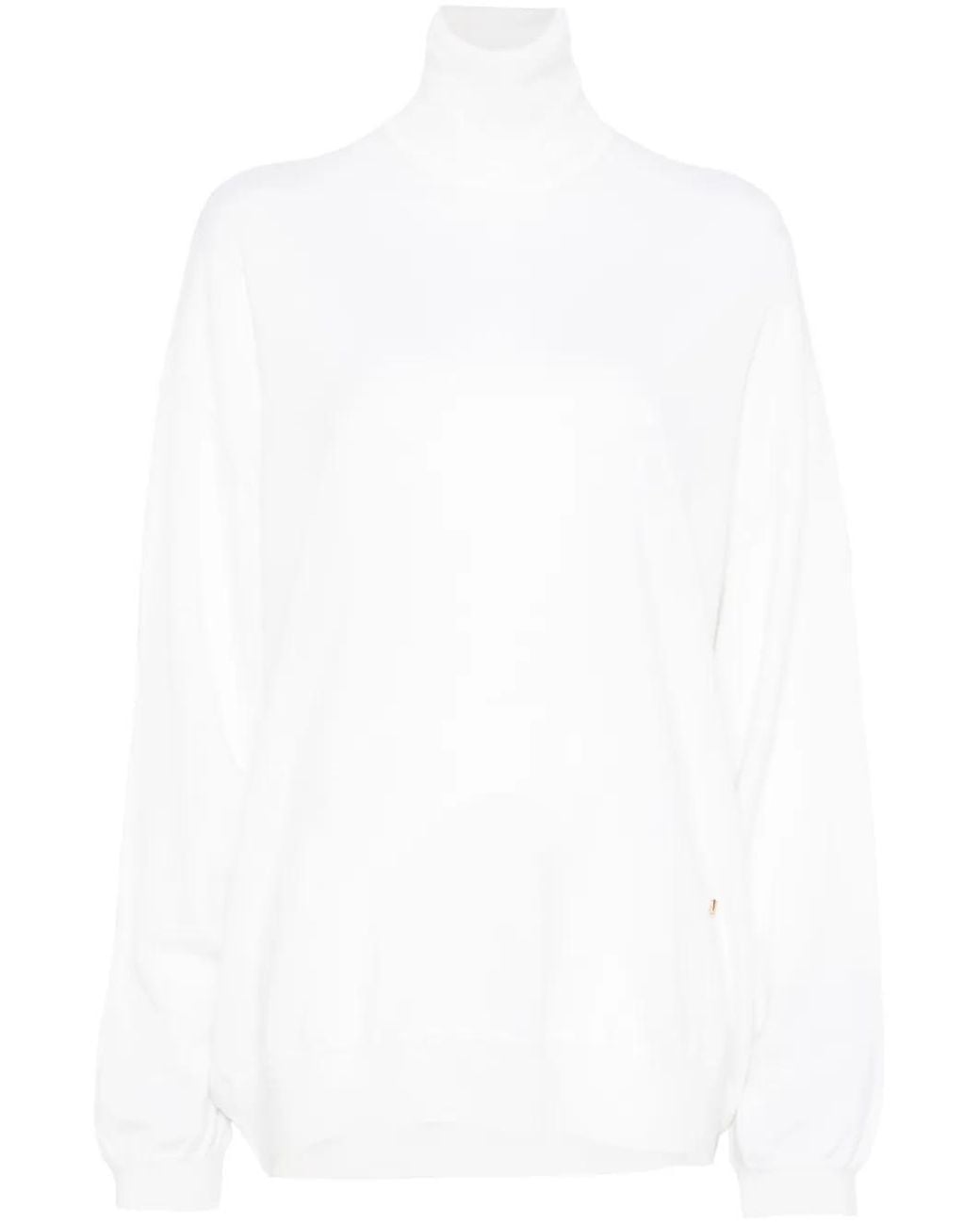 Moschino White Golden M Sweater