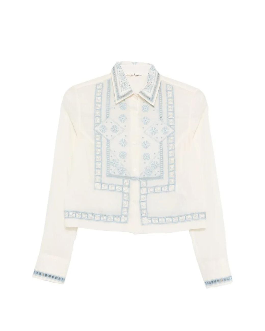 Ermanno Scervino White Embroidered Top