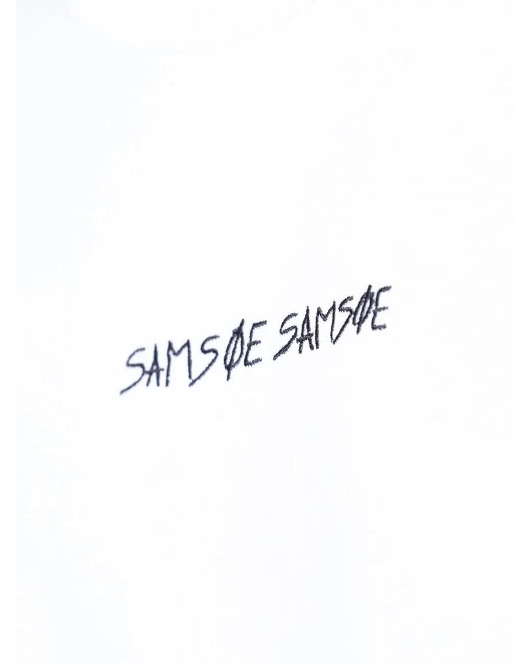 Samsøe & Samsøe White Graphic-Print T-Shirt for men