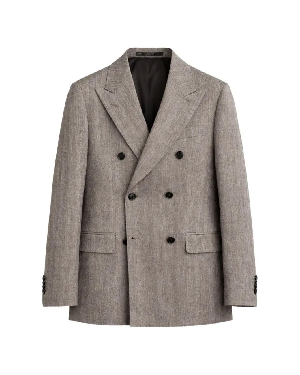 Tagliatore Gray Herringbone Blazer