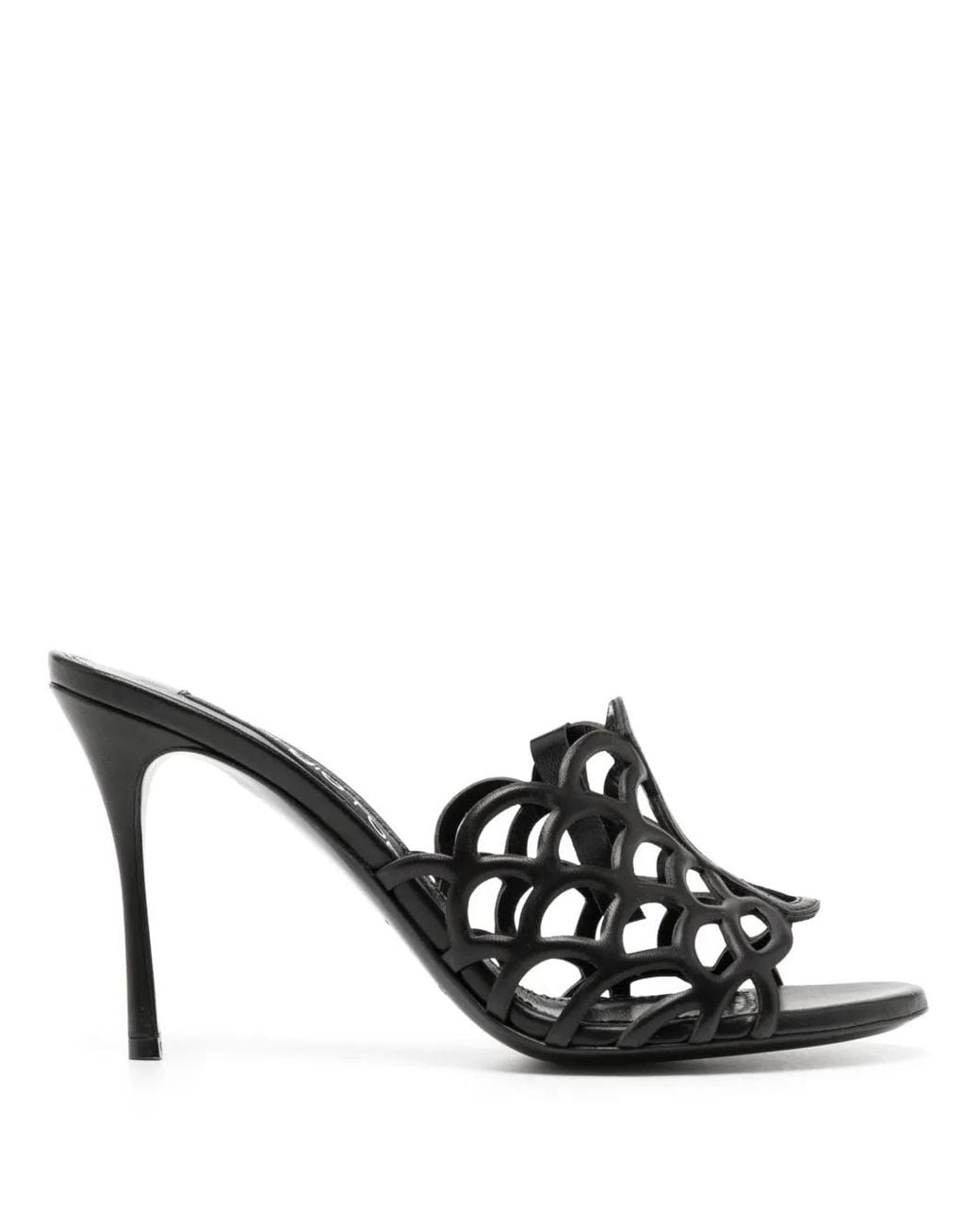 Sergio Rossi White 90Mm Sr Mermaid Sandals