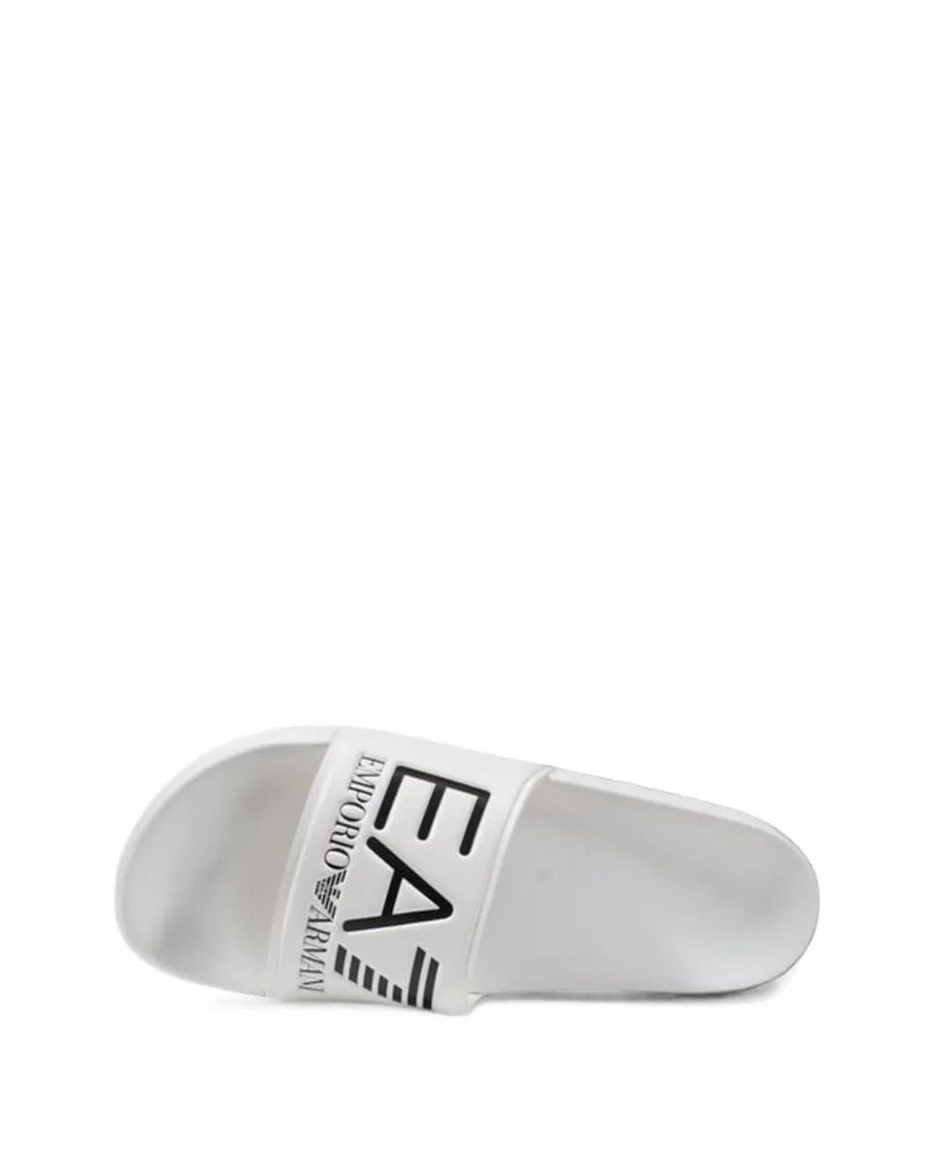 EA7 Weiße Pvc-Slipper in White für Herren