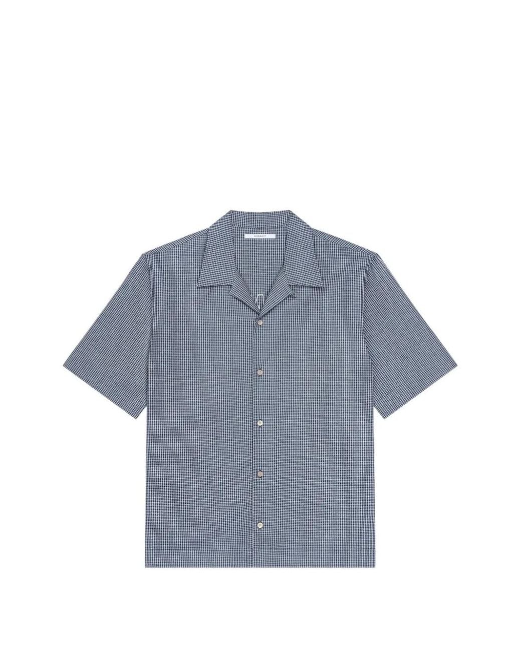 Givenchy Blue Checked Shirt for men