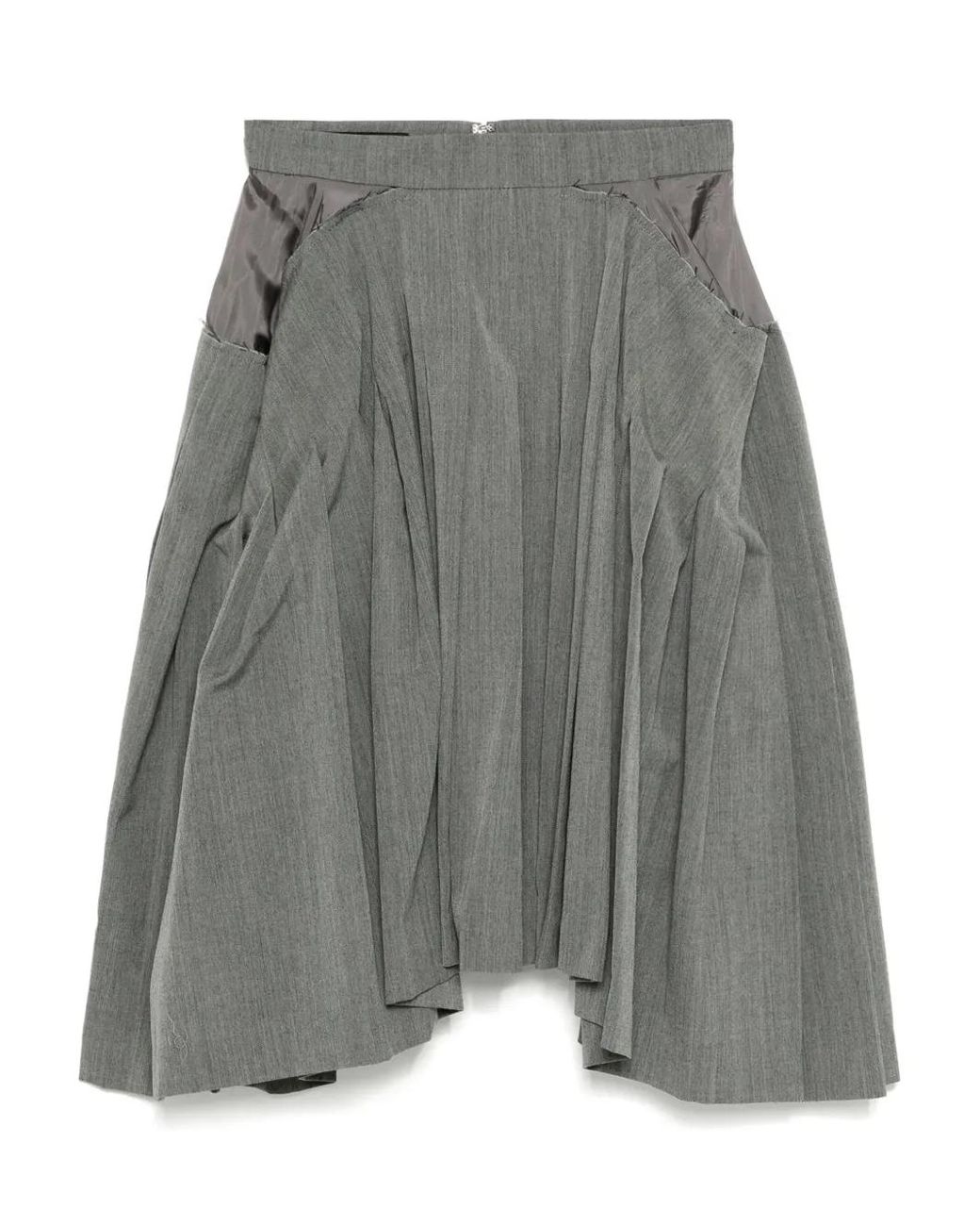 Pushbutton Square Plooirok in het Gray