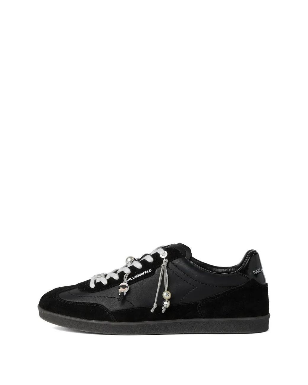 Karl Lagerfeld Black Kandidate Ikon Charms Sneakers