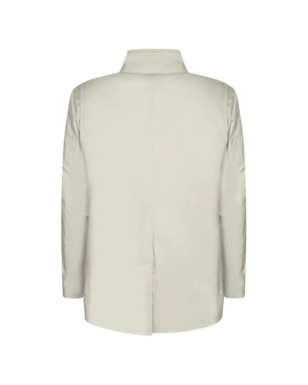 Moorer White Veste Boutonnée À Col Montant for men