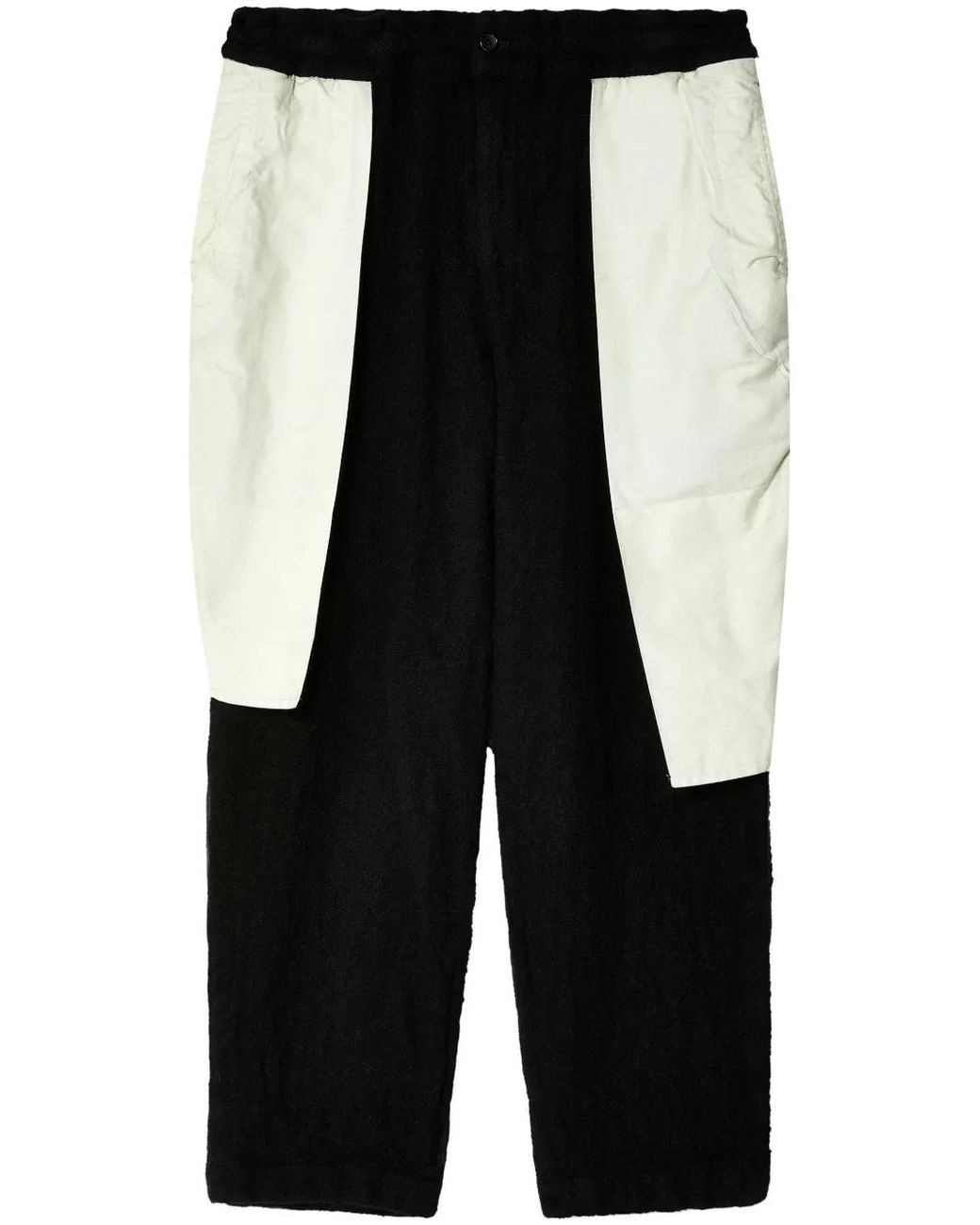 COMME DES GARÇON BLACK Black Two-Tone Trousers