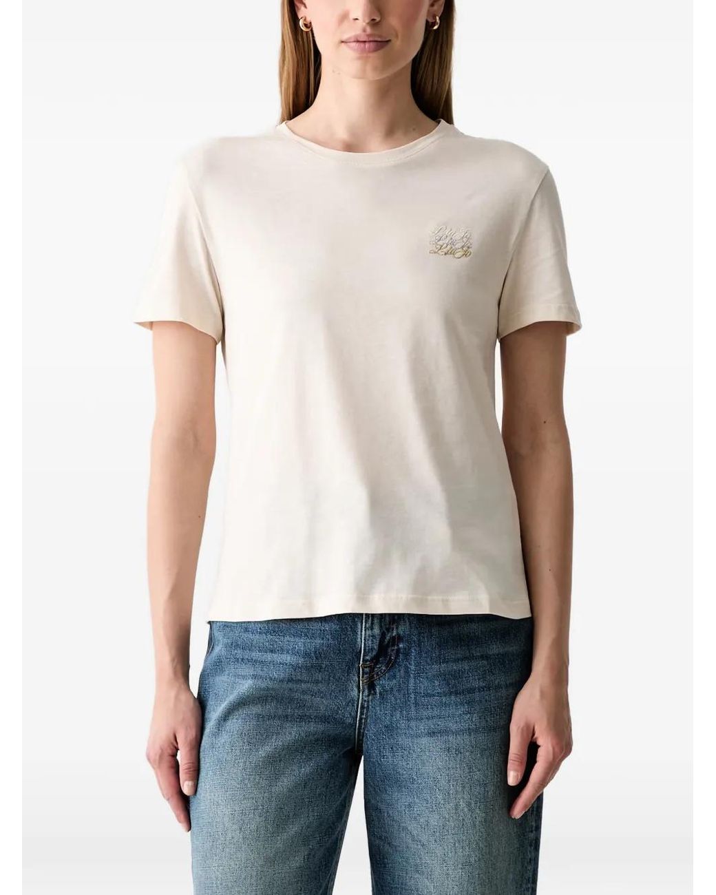 Liu Jo White Printed T-Shirt
