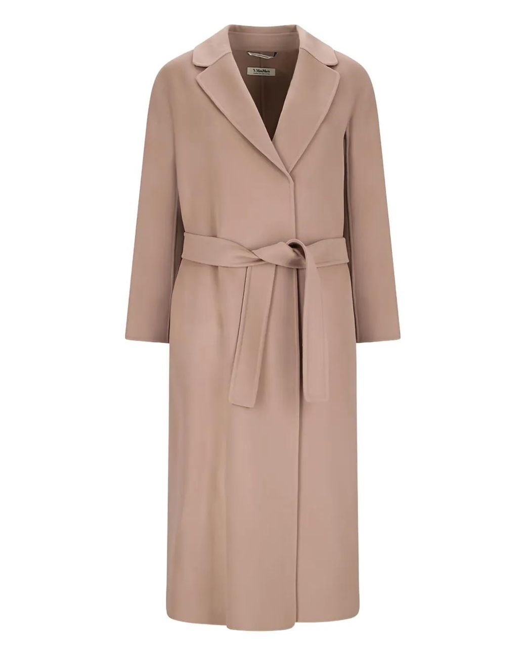 Max Mara Natural Belted Lapels Coat