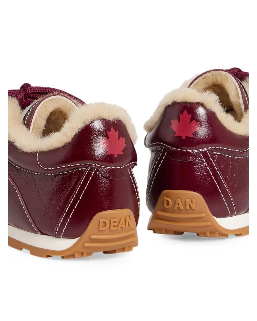 DSquared² Purple Dc-642 Contrast-Stitch Sneakers