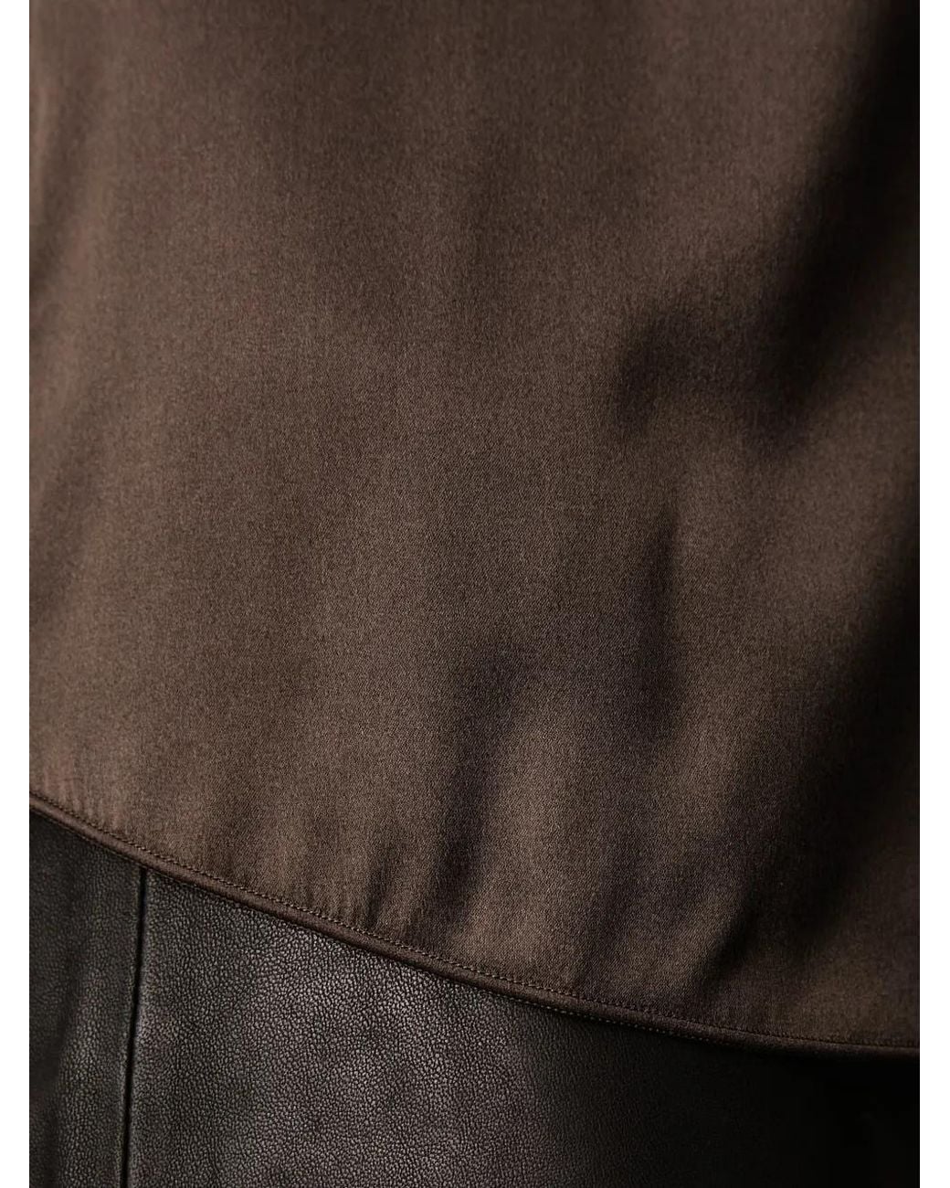 Mos Mosh Black Astrid Satin-Finish Scoop-Neck Top