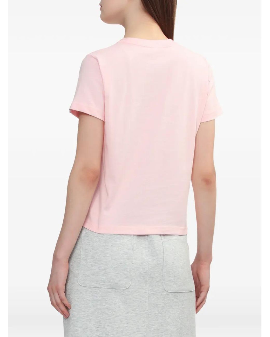 A Bathing Ape Pink Heart-Embroidered T-Shirt