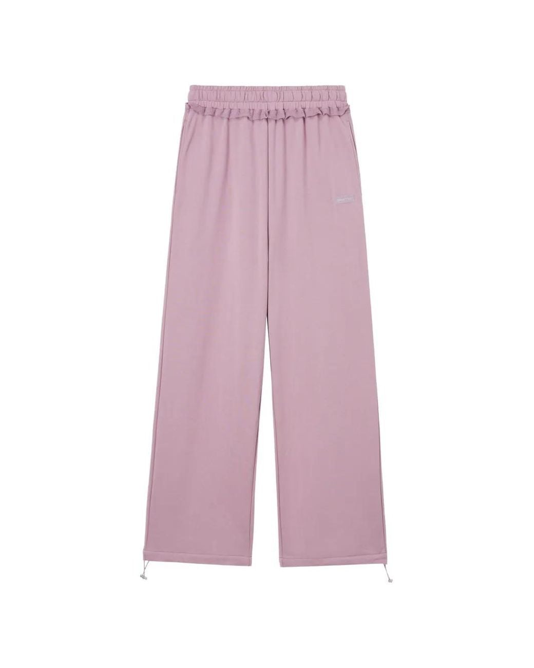 Mini Cream Pink Pantalon À Ourlet À Volants