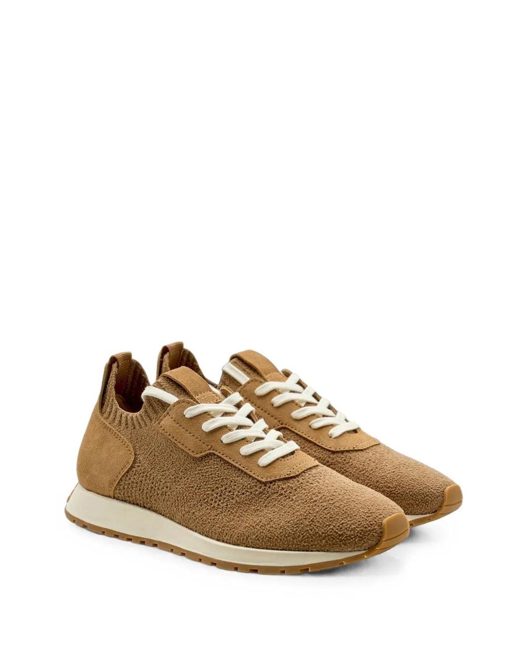 Lottusse Natural Dianne Panelled Sneakers