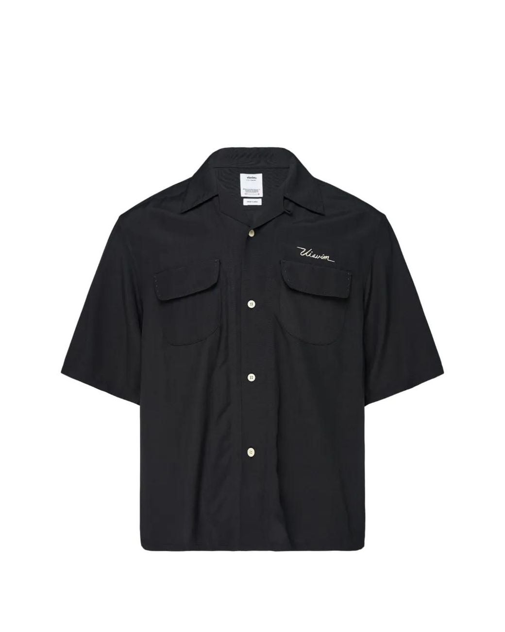 Visvim Black Chemise À Logo Imprimé for men