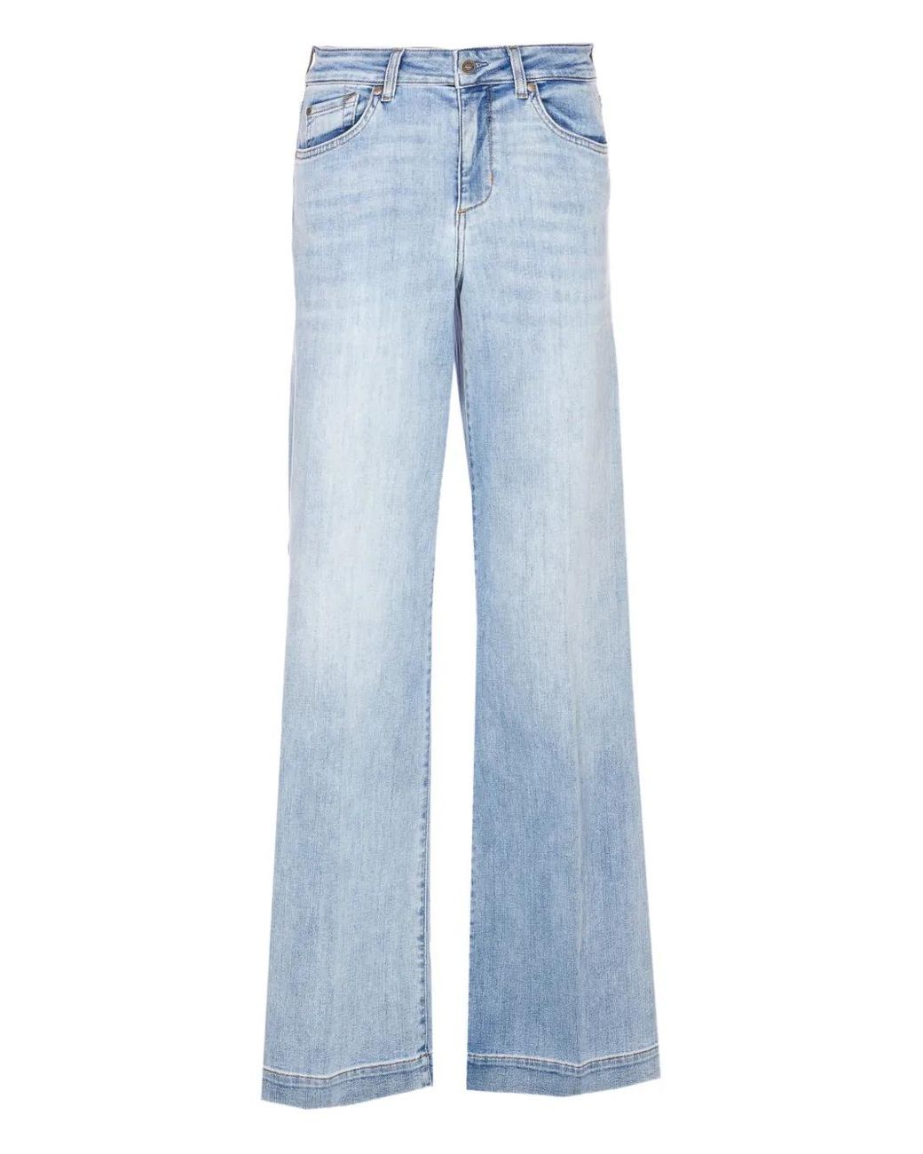 Vaqueros Acampanados Con Strass Liu Jo de color Blue