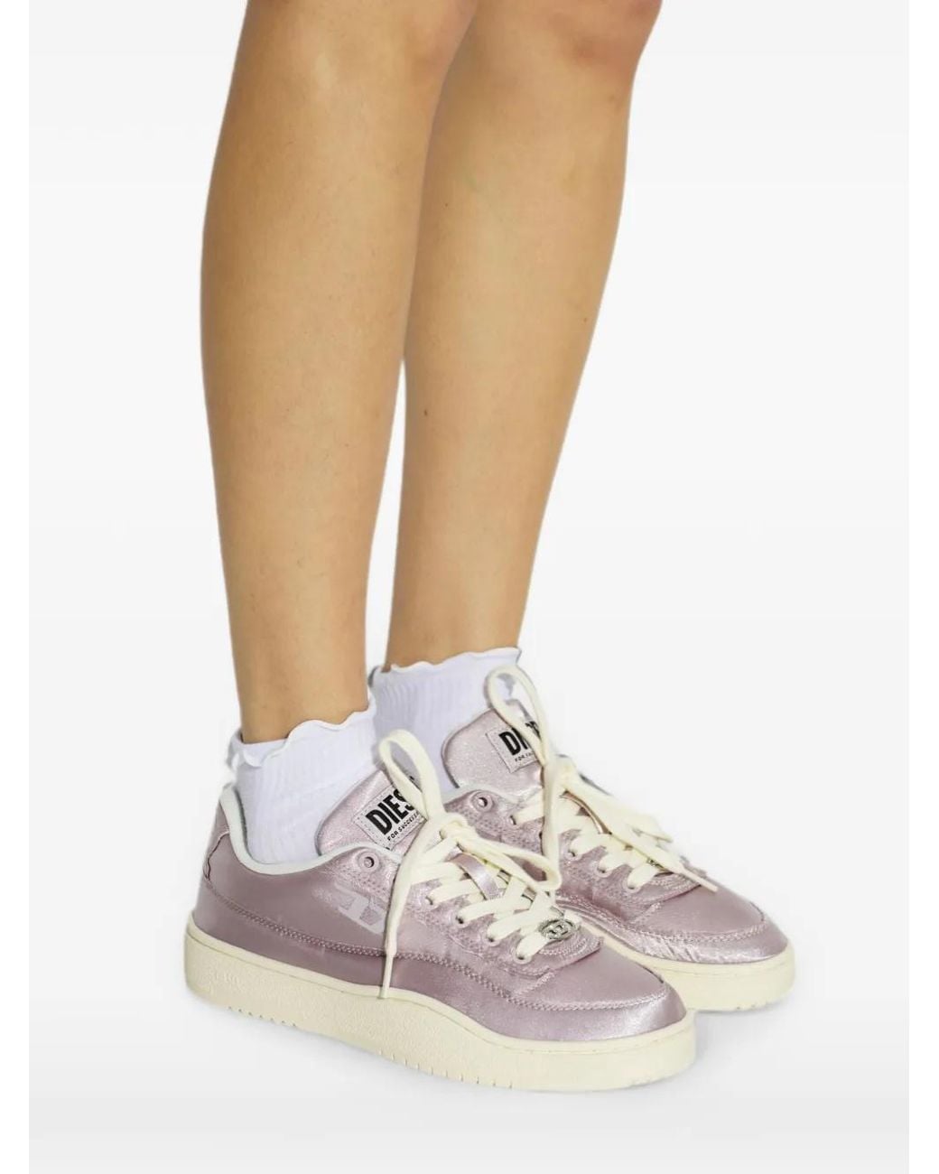 DIESEL White S-Tracker-D Low Sneakers
