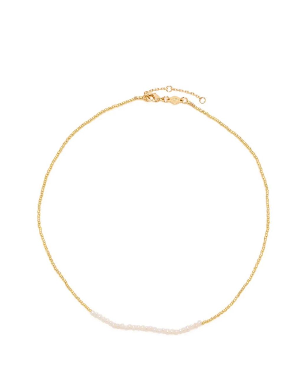 Anni Lu Metallic Halskette Mit Perlen
