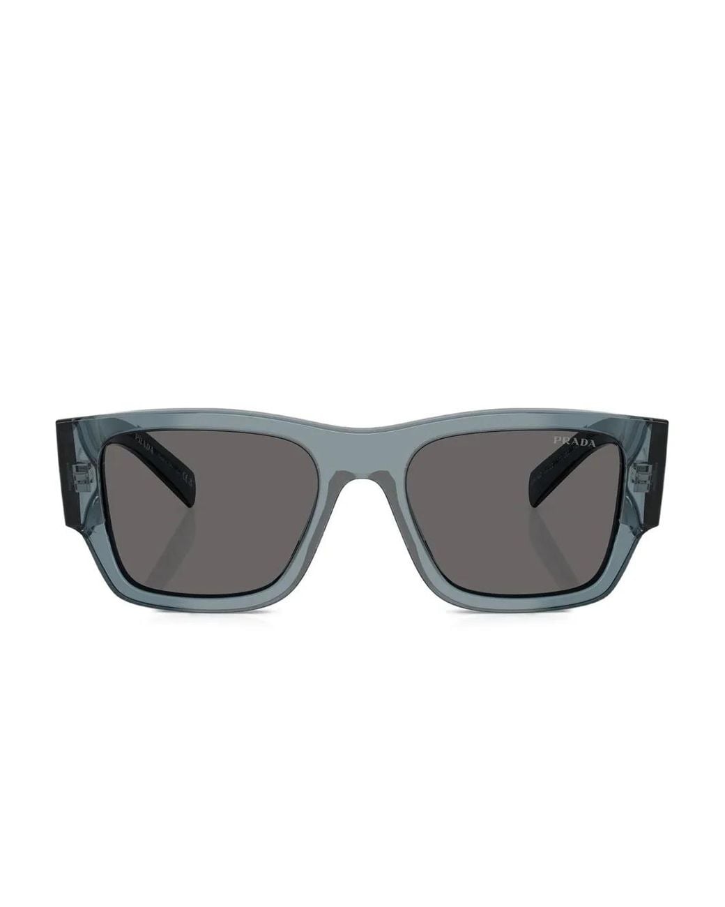 Prada Gray Square-Frame Sunglasses for men