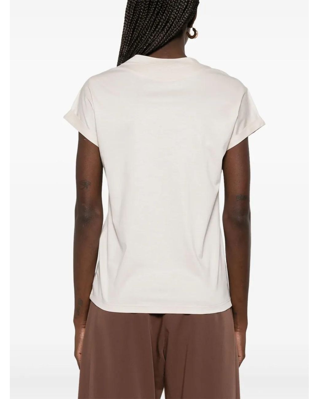 Eleventy White Jersey T-Shirt