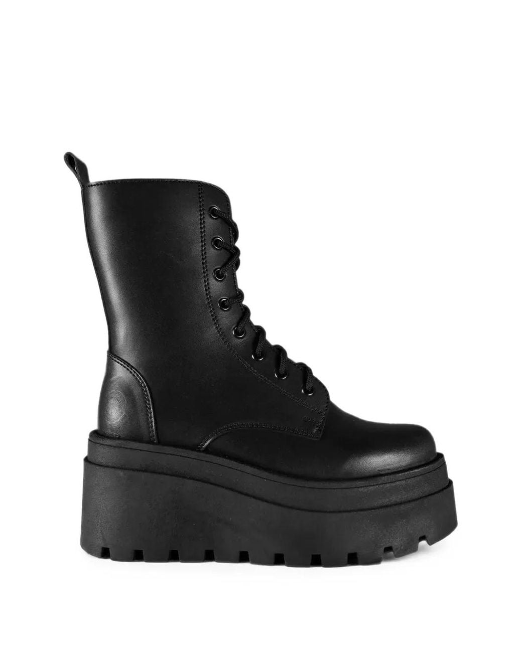 Altercore Black Bottines Lacées Nolan À Plateforme
