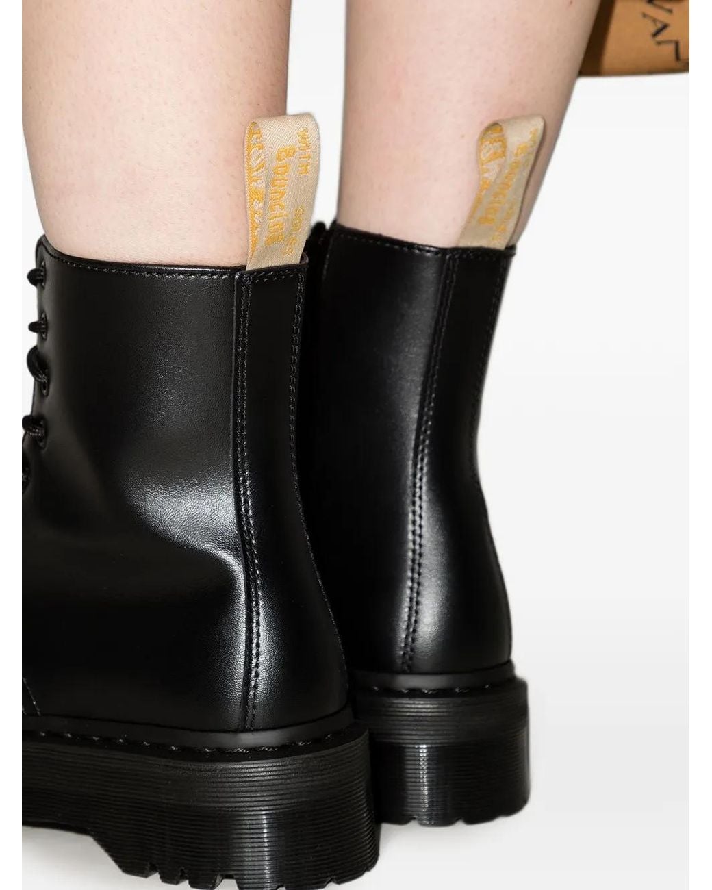 Dr. Martens Black Bottines À Lacets Et Semelle Plateforme