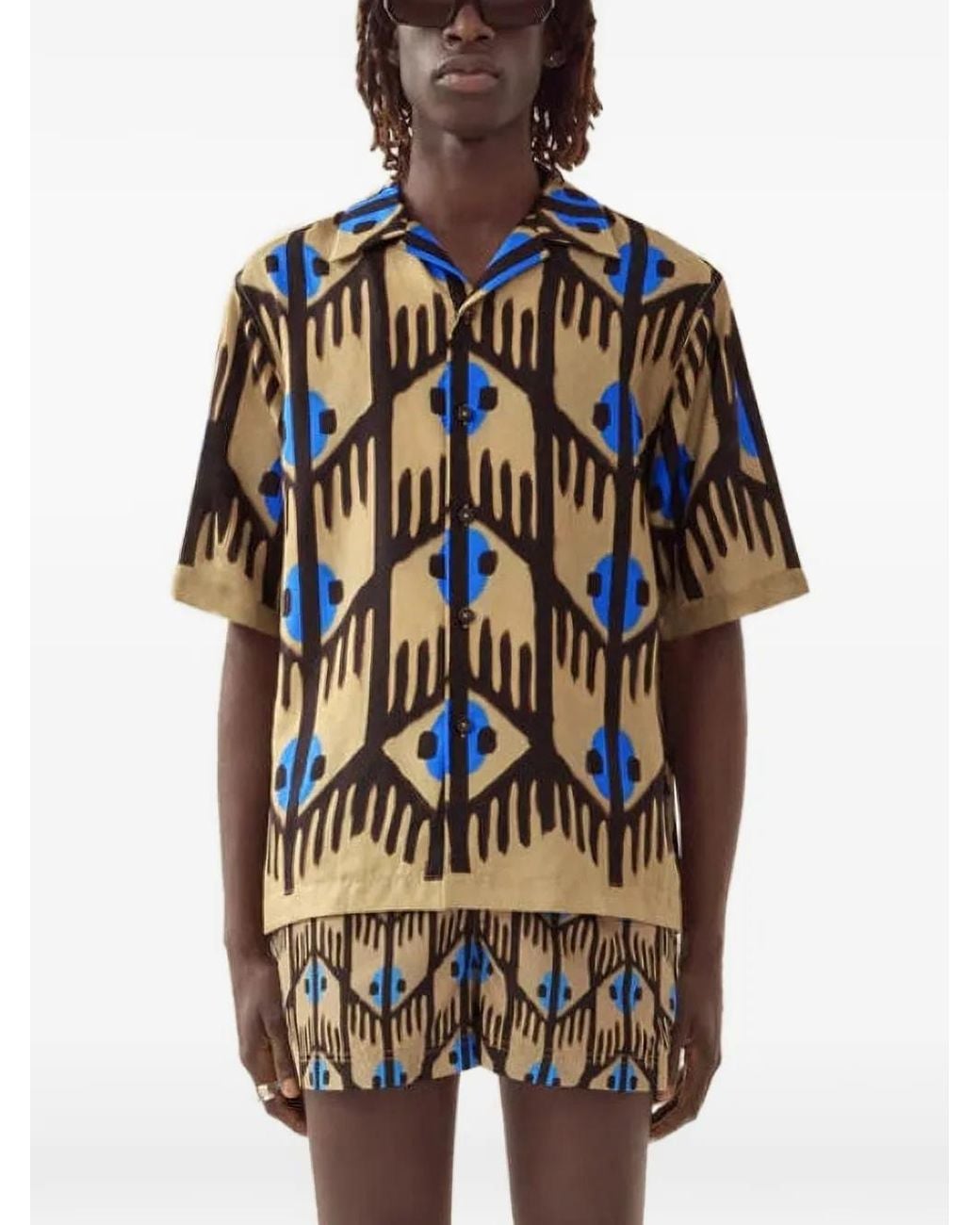 Camisa Con Estampado Gráfico Commas de hombre de color Multicolor