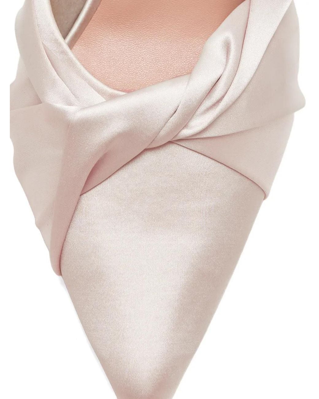 Loeffler Randall White Tyla Knotted Mules