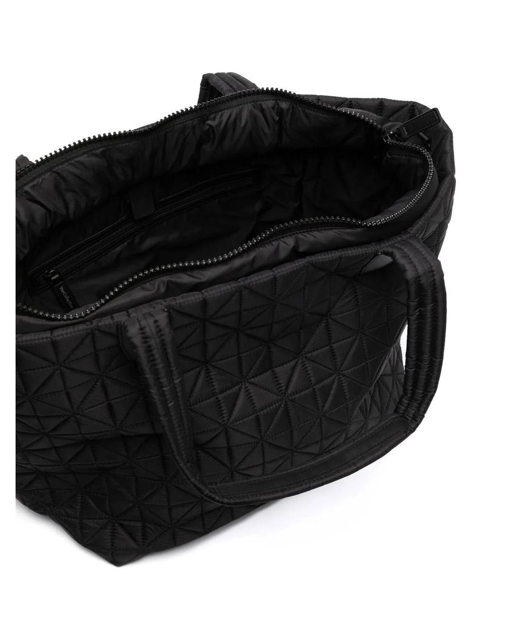 VEE COLLECTIVE Black Quilted Tote-Bag