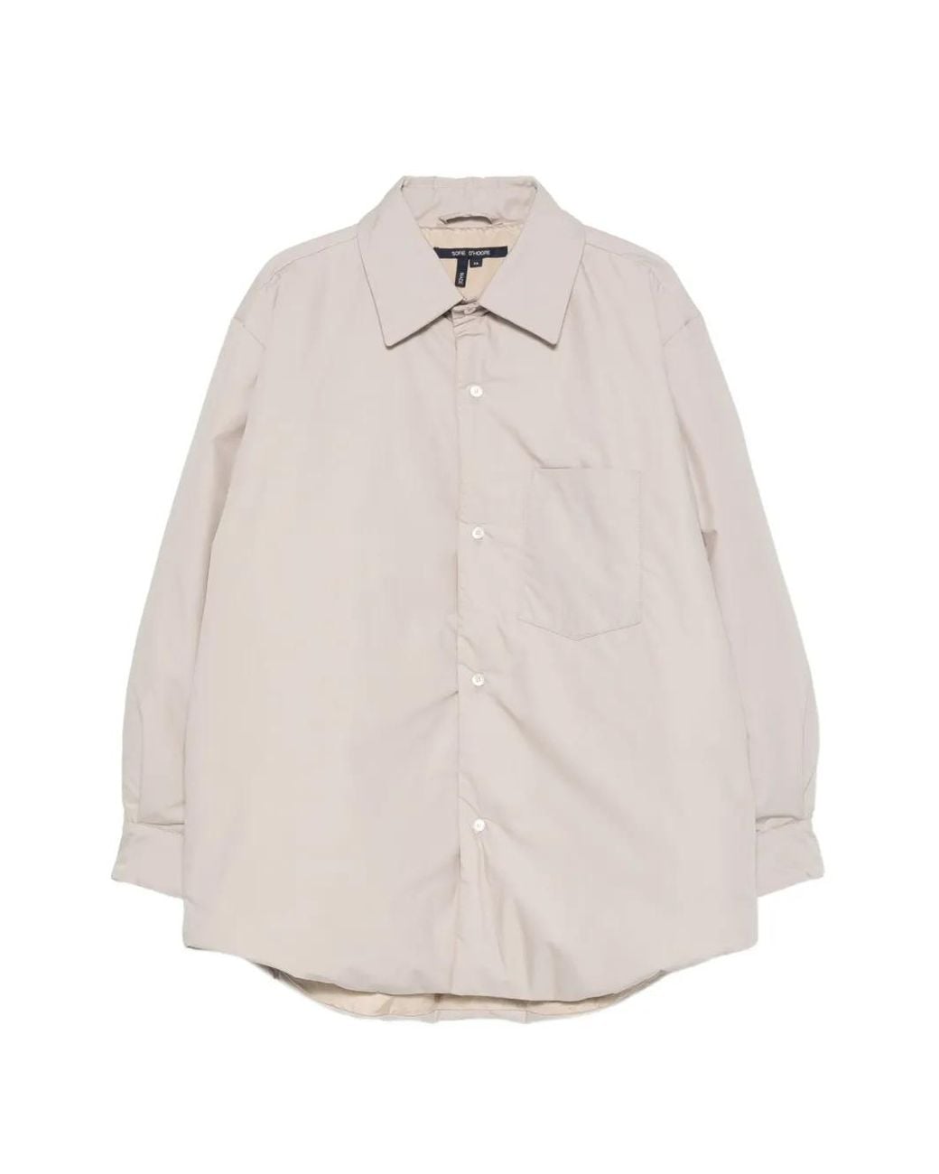 Sofie D'Hoore White Button-Up Chest-Pocket Coat