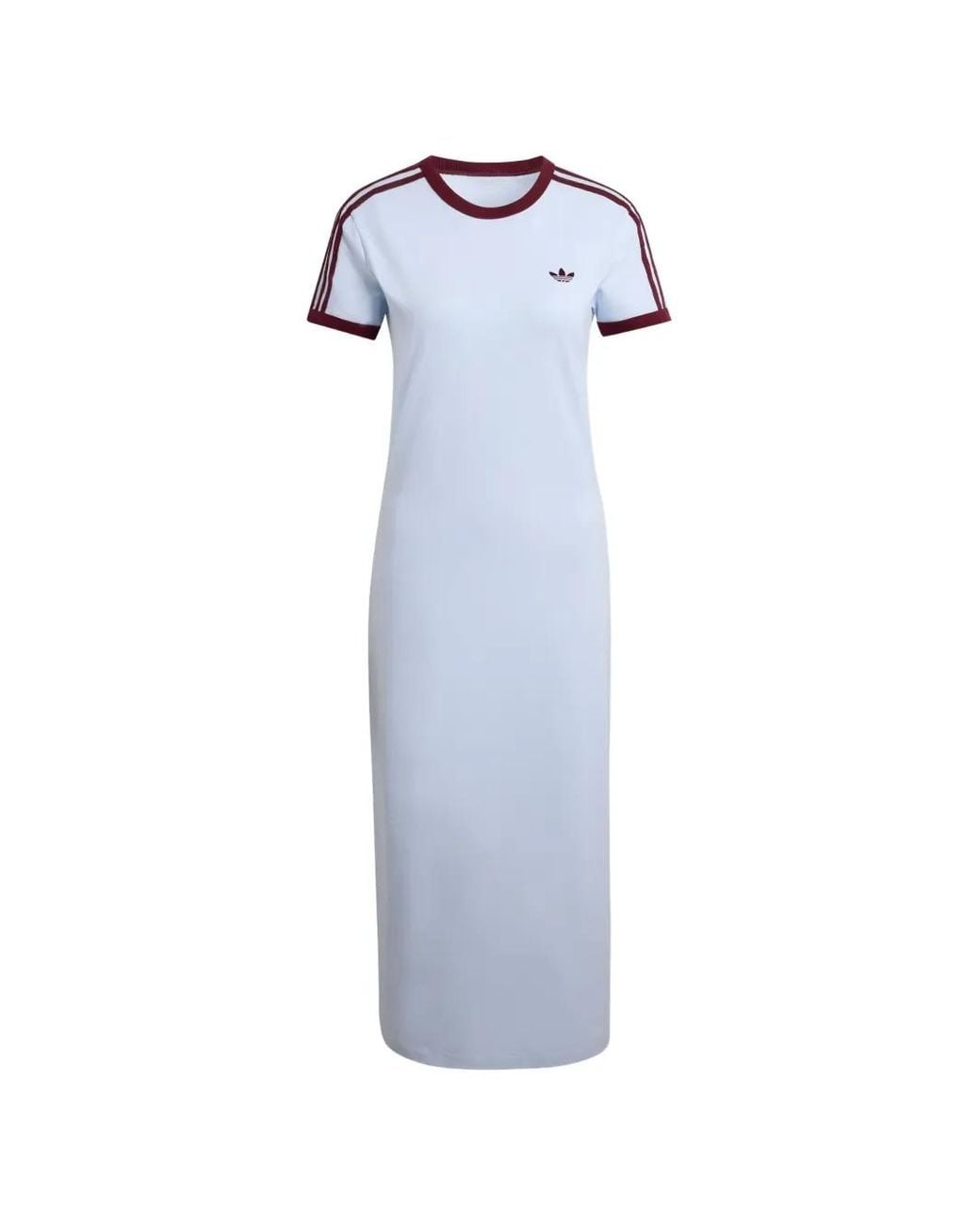 Adidas Blue 3 Stripes Midi Dress