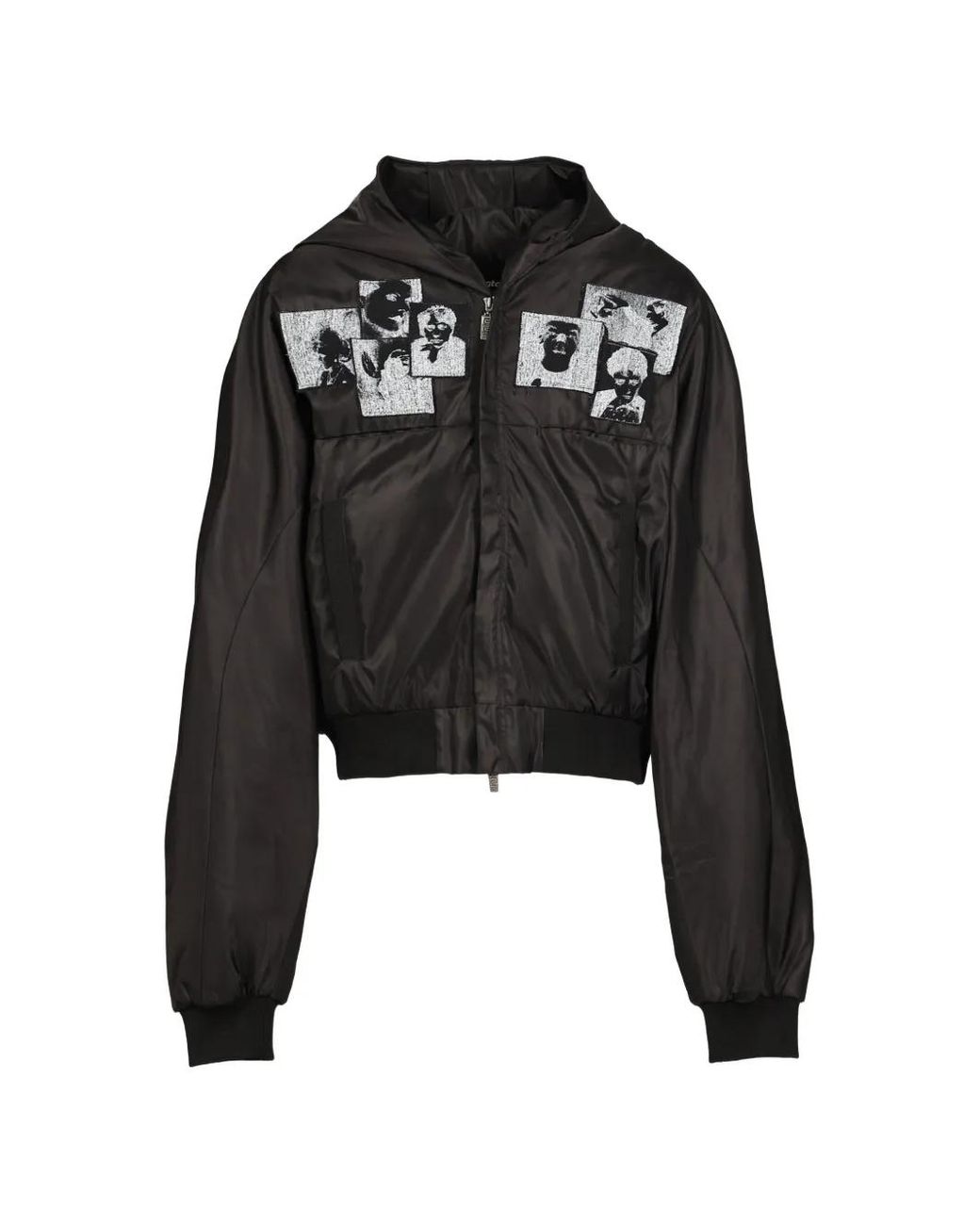 RRR123 Mentalists Bomberjack Met Capuchon En Patch in het Black voor heren