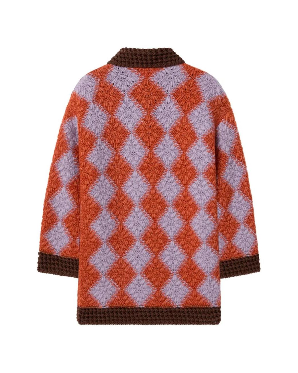 LaDoubleJ Red Cardigan En Crochet