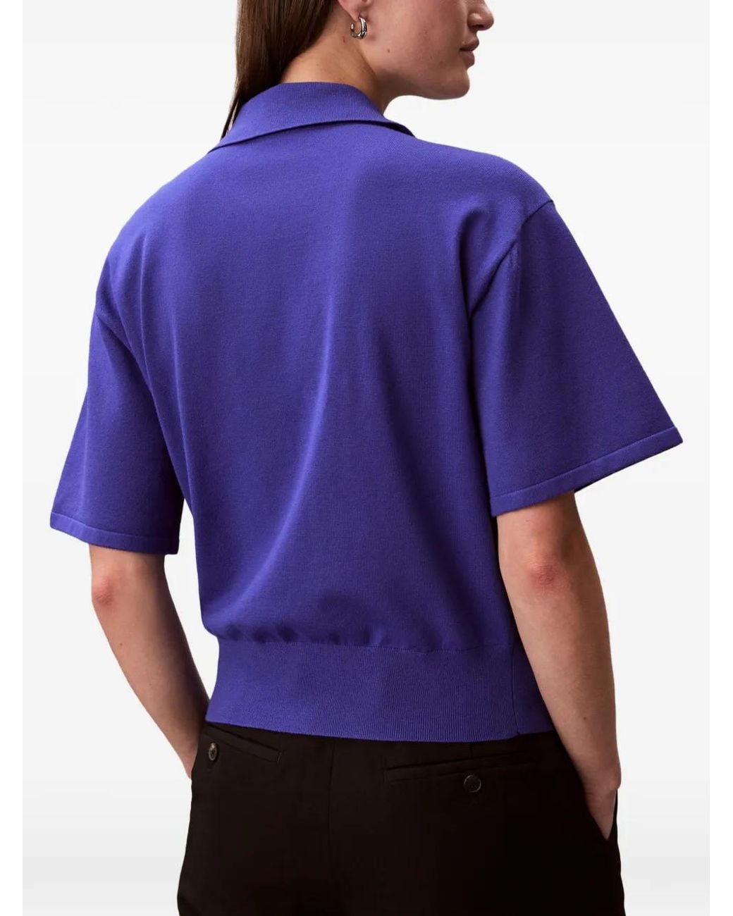 Calvin Klein Blue Zip-Up Jumper