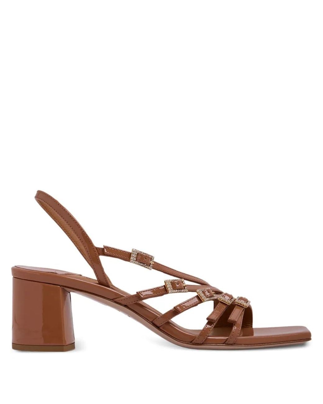 Le Silla Brown Scarlet Kabir Leather Heeled Sandals