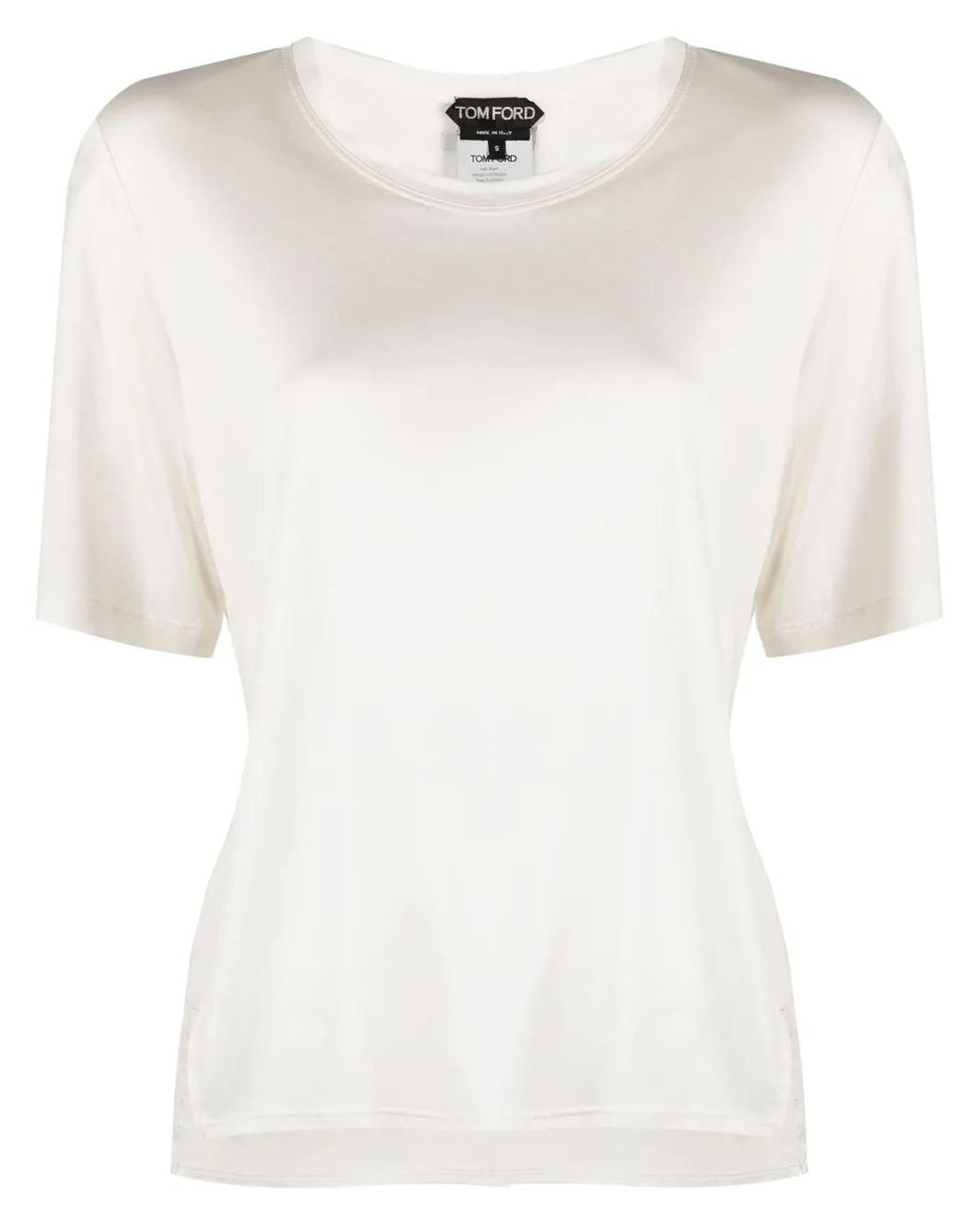 Tom Ford White Side Slit T-Shirt