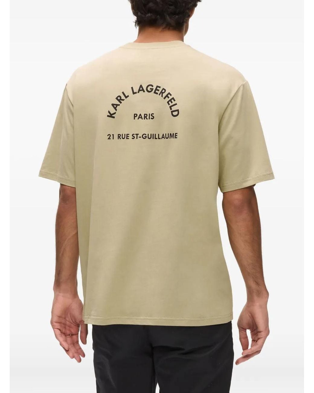 Karl Lagerfeld White T-Shirt Rue St. Guillaume for men