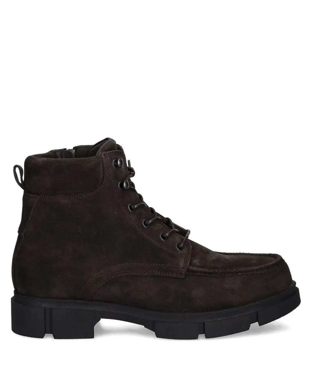 Guess Black Lace-Up Zipped Boots for men