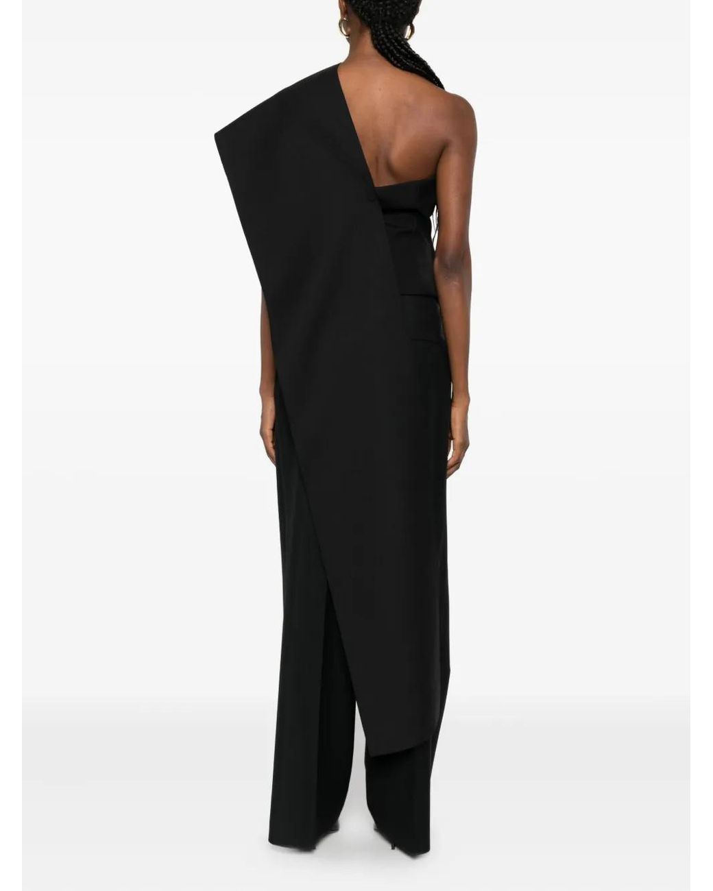 Rohe Black One-Shoulder Blouse