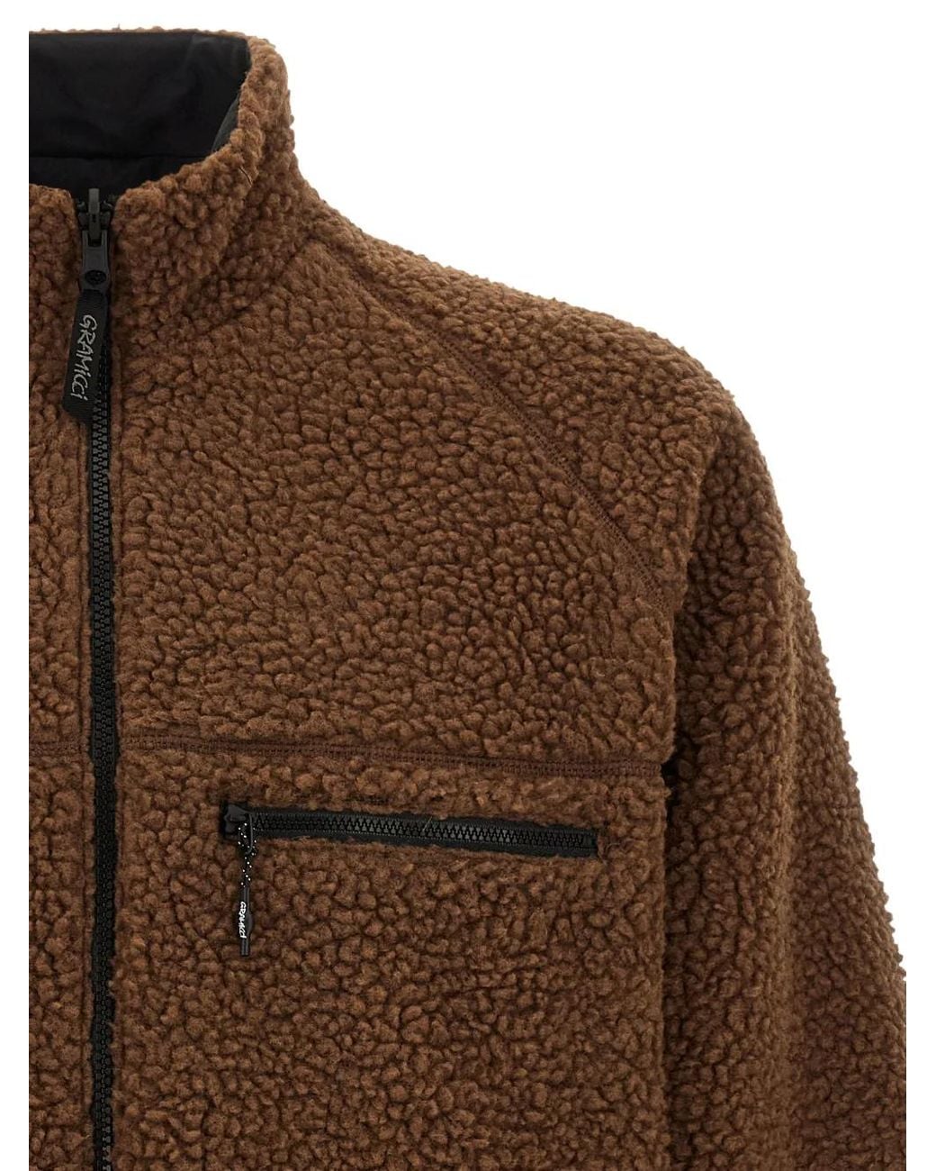 Gramicci Brown Reversible Sherpa Jacket for men