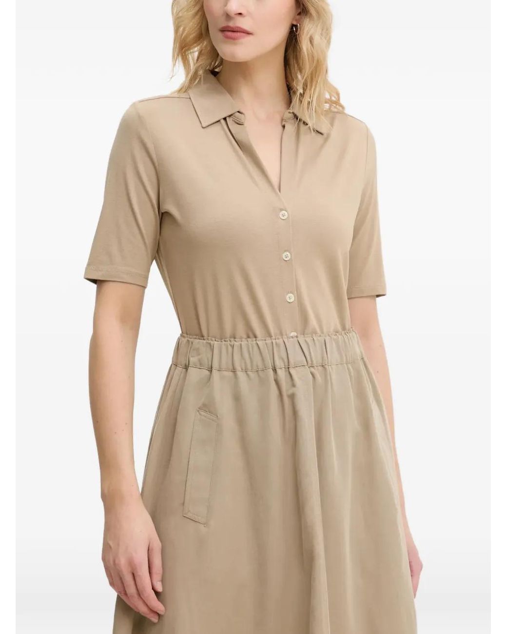 Marc O' Polo Natural Short-Sleeve Button-Down Shirt