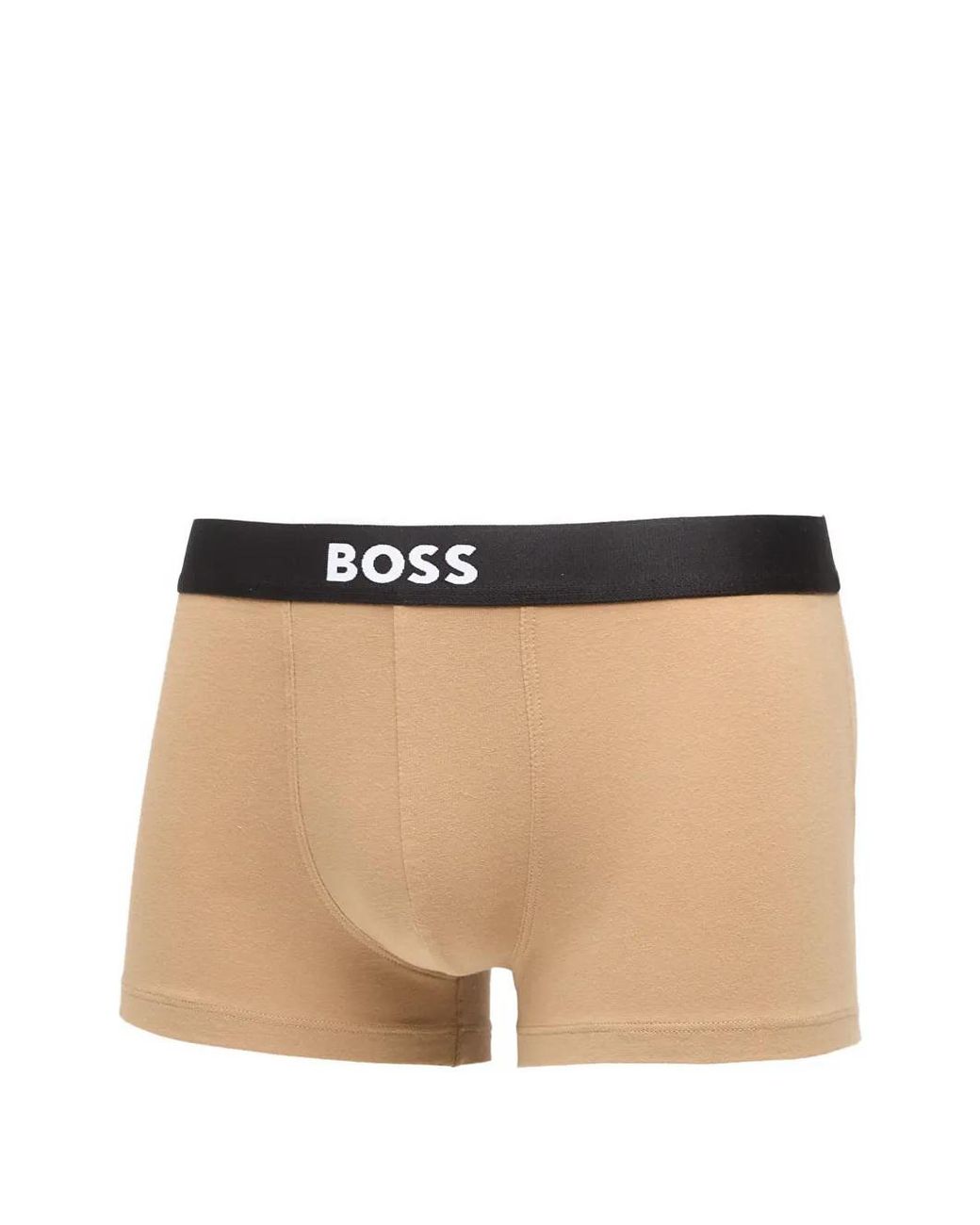 HUGO White Boss One Logo-Waistband Trunks for men