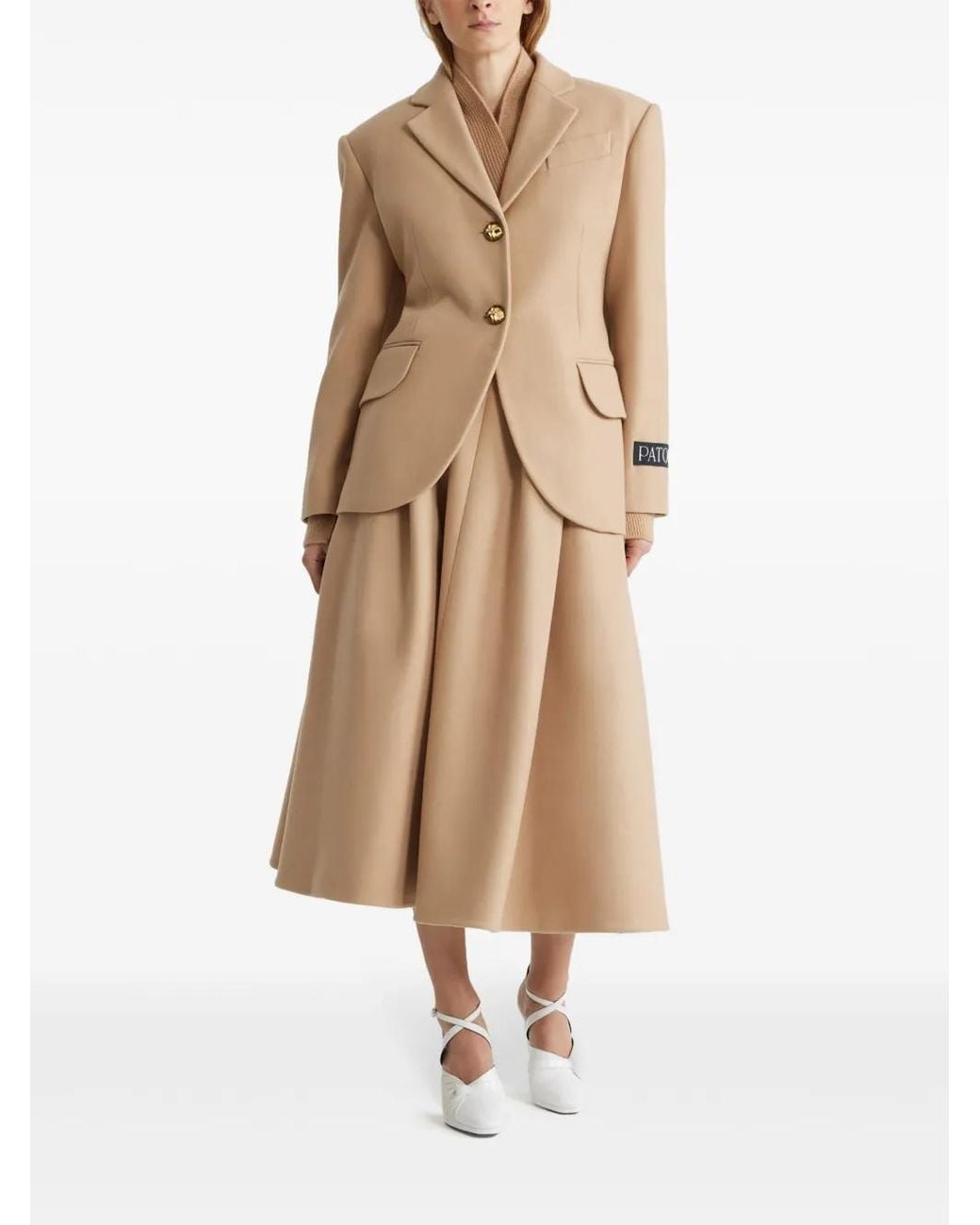 Patou Natural Belted Jacket