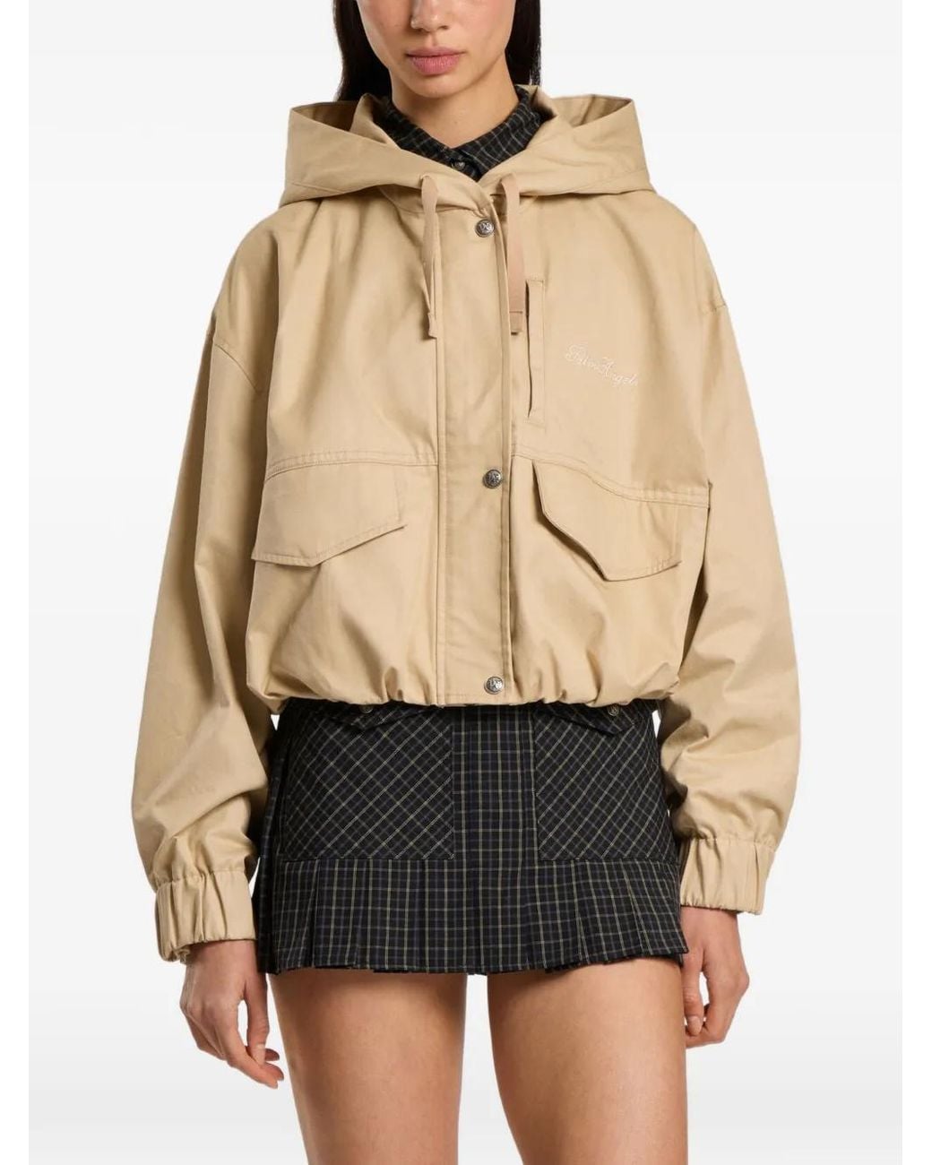 Palm Angels Black Palm Sway Windbreaker Jacket