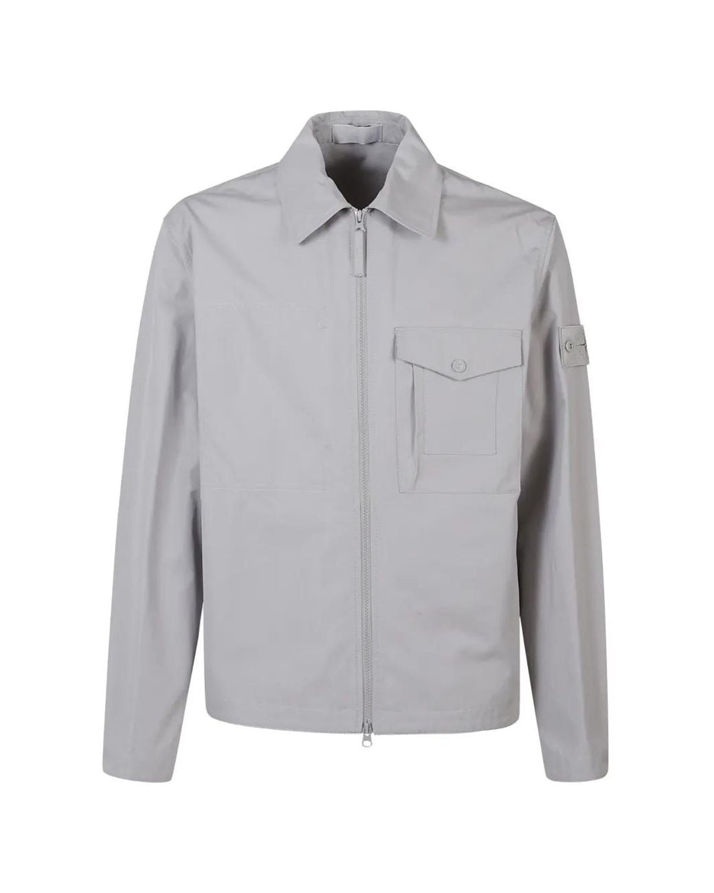 Stone Island Purple 1200011 All-Weather Cotton Canvas_S.I. Ghost Overshirt for men