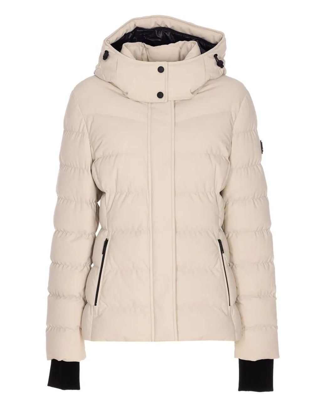 Moose Knuckles Natural Hooded Padded Down Jacket