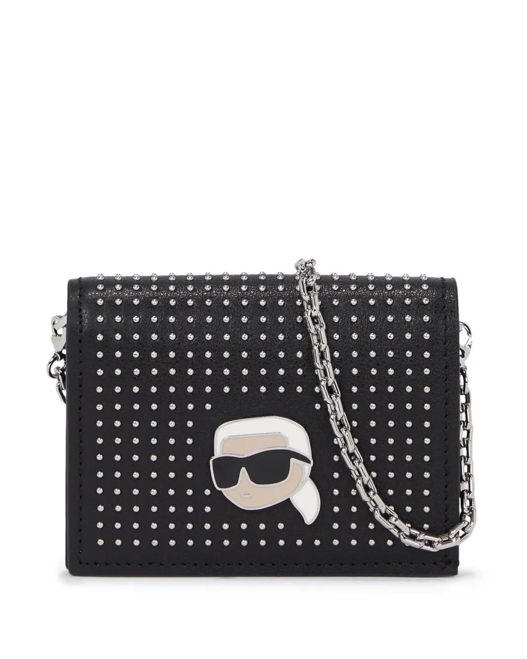 Karl Lagerfeld Black Ikon Crossbody Bag