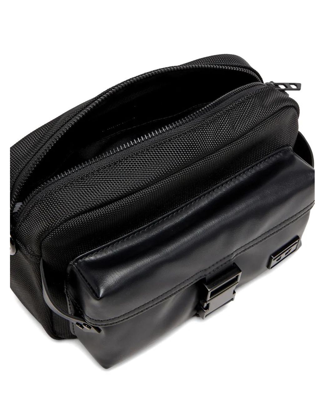 DIESEL Black Multi-Pocket Cross Body Bag