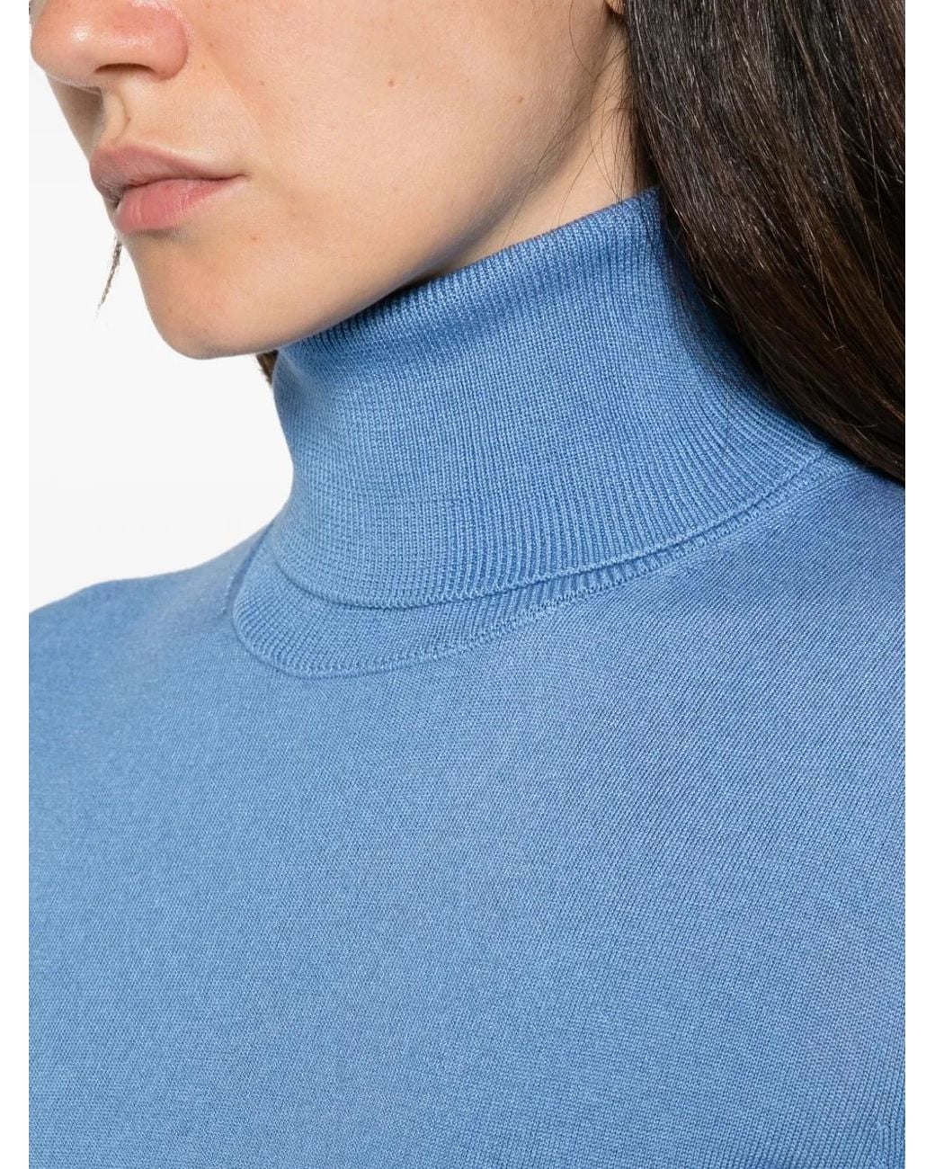 Pull À Col Roulé Alpha Studio en coloris Blue