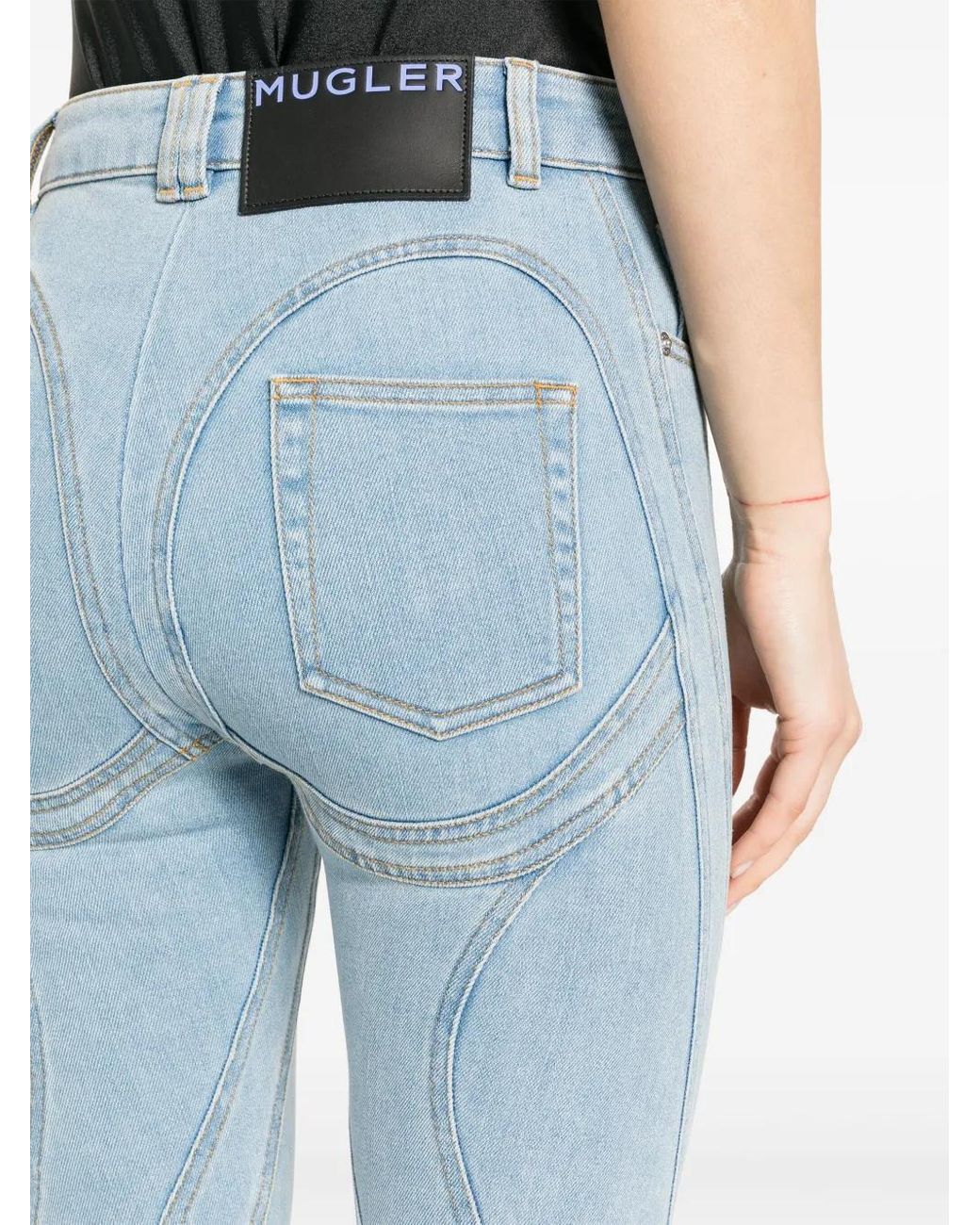Mugler Blue Denim Skinny Jeans